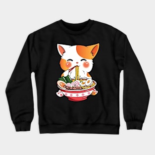 Cat Ramen Crewneck Sweatshirt